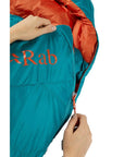 Rab Women's Ascent 500 Left Zip Down Sleeping Bag (Marina Blue)