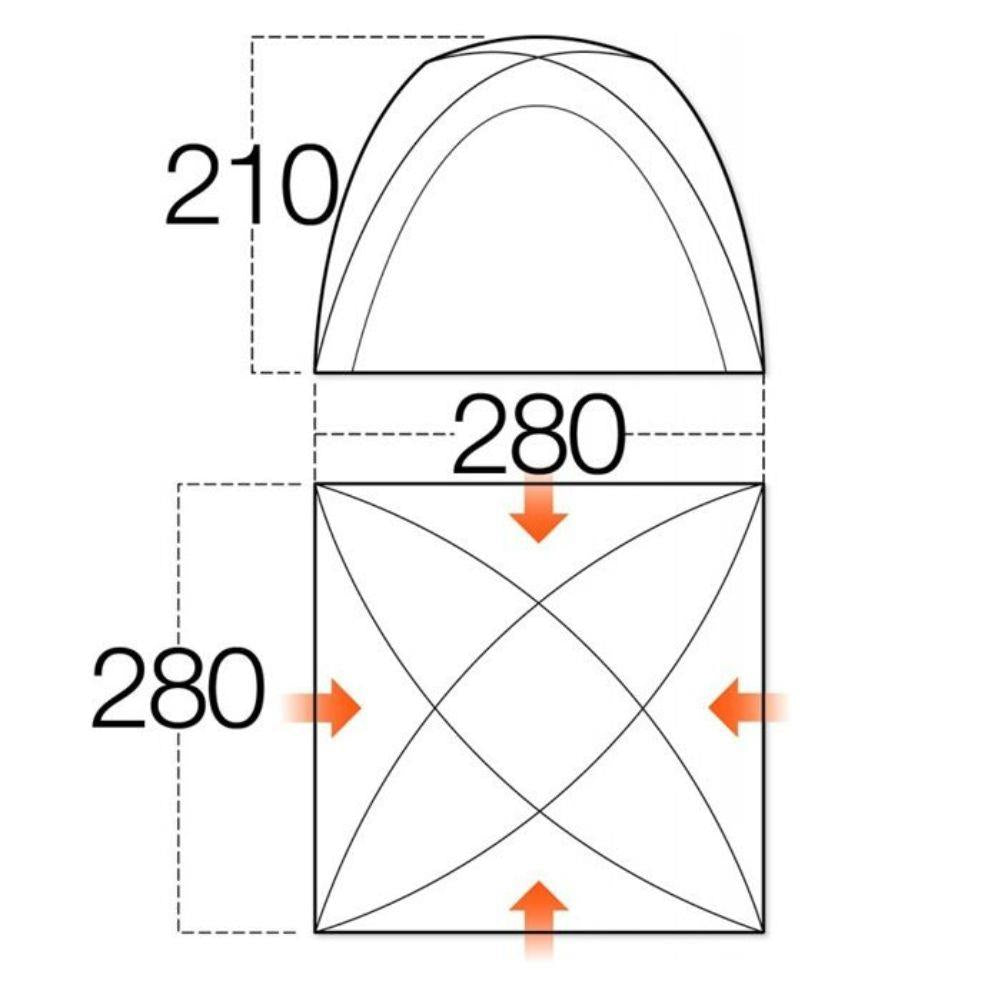 Vango Hogan Hub (Medium) - Footprint diagram