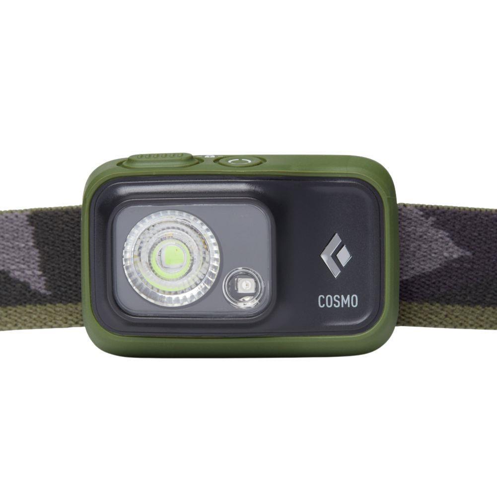 Black Diamond Cosmo 350 Lumen Head Torch (Dark Olive) front view