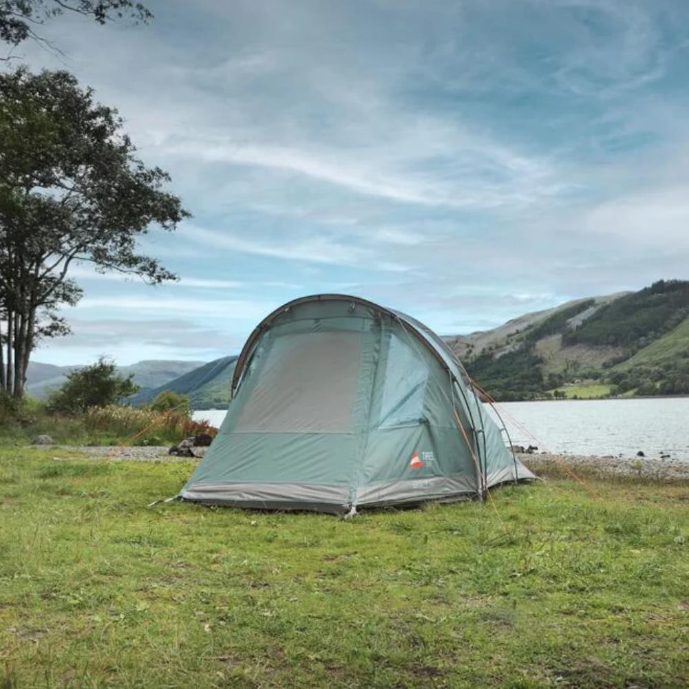Vango Tiree 350 Tent - 3 Man Tent (Mineral Green) - Front