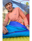 Thermarest NeoAir XLite NXT Sleeping Mat (Regular Short) women using it
