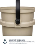 YETI Loadout 5 Gallon Bucket (Tan) hefty handle