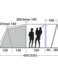Outwell Sunhill 5 Air Tent - 5 Man tent Size 2