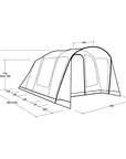 Outwell Sunhill 5 Air Tent - 5 Man tent - Size 3