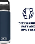 Yeti Rambler 26 OZ Bottle With Chug Cap (Navy)
