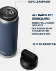 Yeti Rambler 26 OZ Bottle With Chug Cap (Navy)