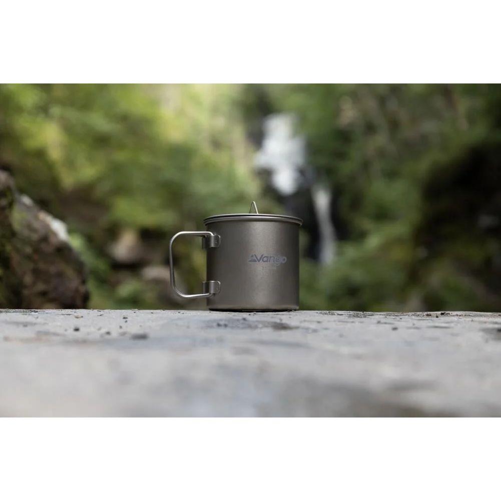 Vango Titanium Single Walled 350ml Mug out