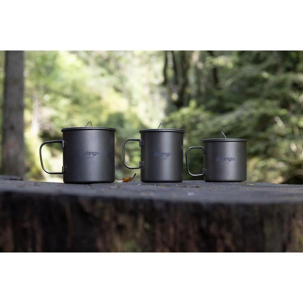 Vango Titanium Single Walled 350ml Mug sizes