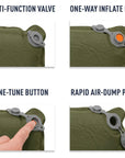 Sea to Summit Camp Plus Self-Inflating Sleeping Mat - Regular (Moss)