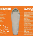 Vango Mantis Planet 50 Travel Sleeping Bag (Grey Flannel) info