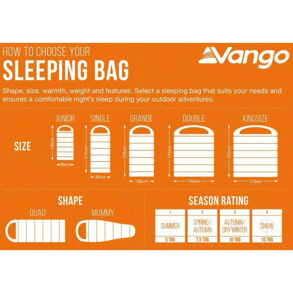Vango Polaris Kingsize Sleeping Bag (Neptune)
