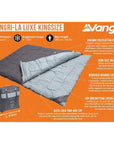 Vango Shangri-La Luxe Kingsize Sleeping Bag (Shadow Grey)