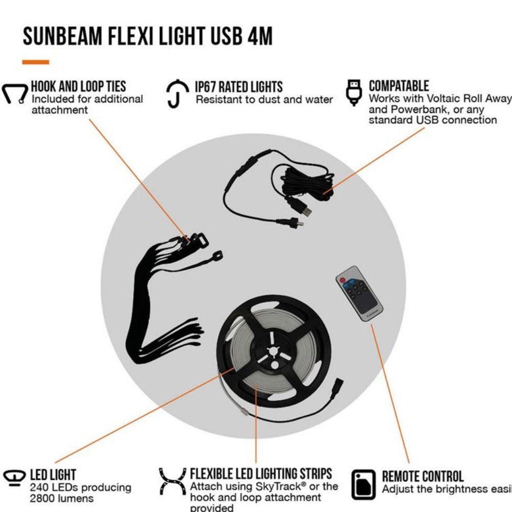 Vango Sunbeam Flexi Light USB - 4 Metres