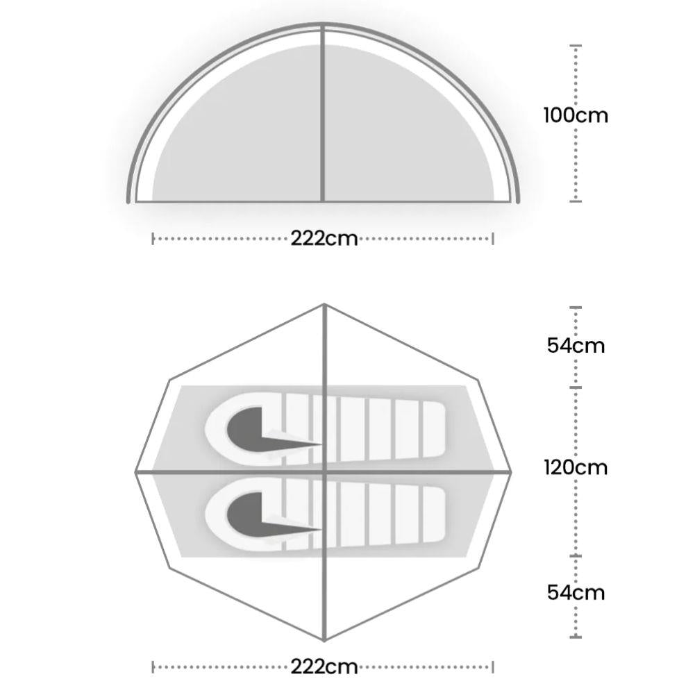 Wild Country Helm Elite 2 Tent - 2 Man Tent (2025) diagram