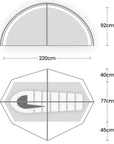 Wild Country Helm Compact 1 Tent - 1 Man Tent (2025) diagram