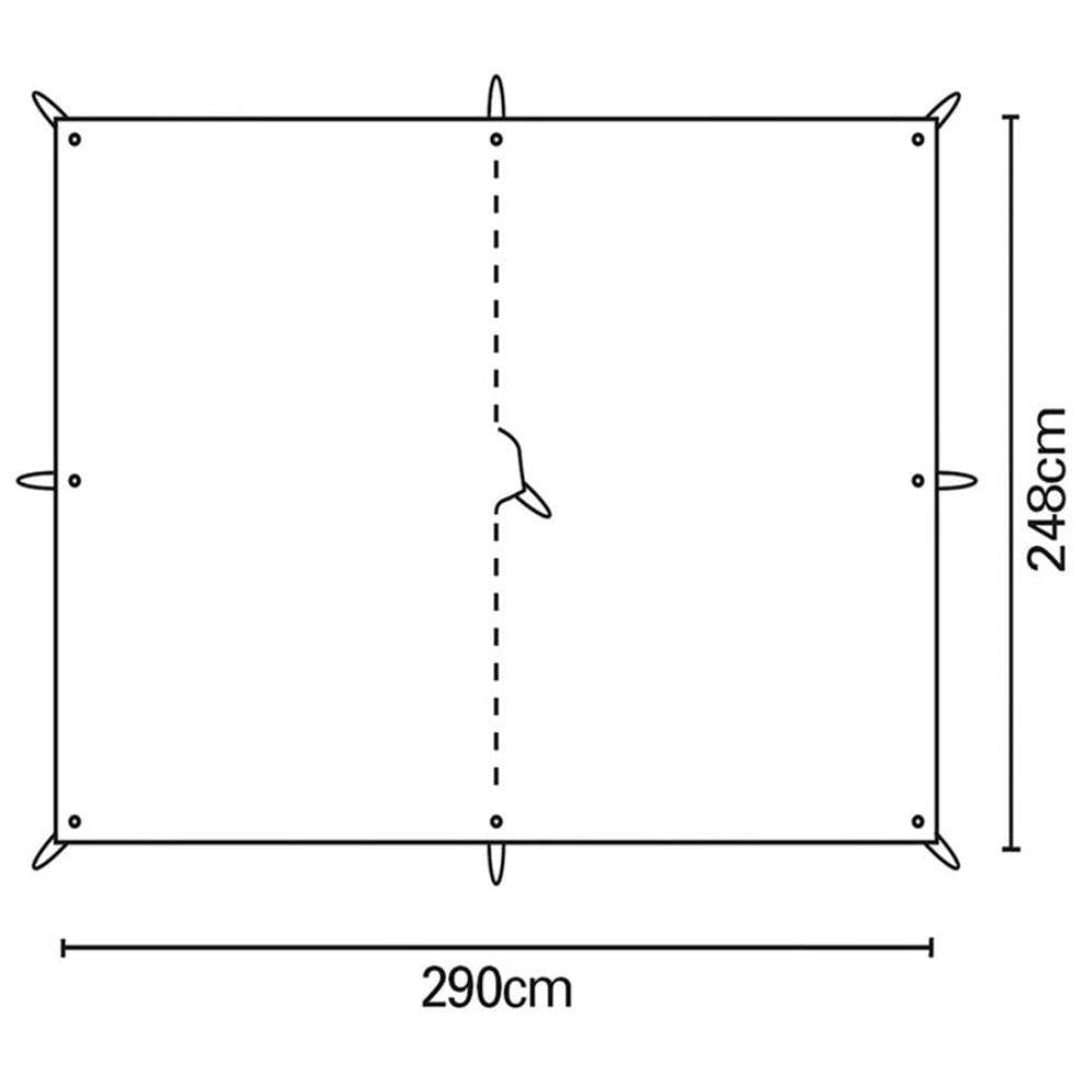 Terra Nova Adventure Tarp 2 Person diagram