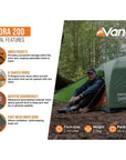 Vango Exedra 200 Lightweight Trekking 2-Person Tent (Forest Green)