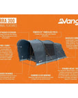 Vango Sierra 300 - 3-Man Tent (Deep Blue) info
