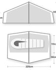 Wild Country Norte Compact 1 - 1 Man Tent diagram