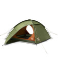 Vango Halo 300 Tent - 3-Man Tent (Forest Green) 2025 both doors open
