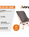Vango Steel Micro Lux Tall Chair (Excalibur)