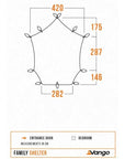 Vango Family Shelter diagram