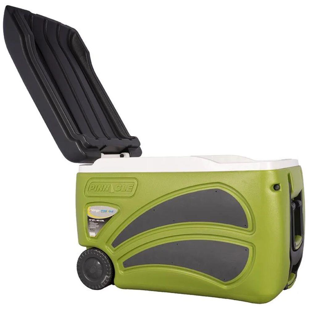 Vango Pinnacle Wheelie 45L-100Hr 5 Piece Set lid open