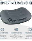 Sea to Summit Aeros Ultralight Pillow Deluxe (Aqua) comfortable