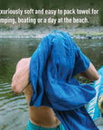 Sea To Summits Pocket Towel - Medium (Baltic Blue)