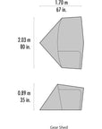 MSR Gear Shed for Elixir & Hubba Hubba Tent Series (Grey)