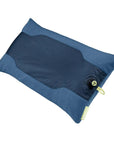 Nemo Equipment Fillo Elite Wide Ultralight Backpacking Pillow (Blue Horizon/Citron) Back Side
