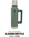 Stanley Classic Legendary Thermal 1.4L Flask (Hammertone Green)