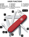 Victorinox Hiker Swiss Army Knife (Red) info