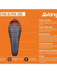 Vango Nitestar Alpha 350 Left Zip Sleeping Bag (Excalibur)