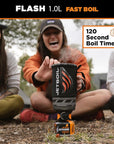 Jetboil Flash 1.0L Fast Boil System (Ocean Topo)