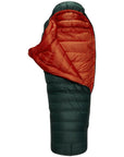 Rab Ascent 1100 Down Regular Sleeping Bag - Right Zip (Pine)