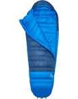 Rab Ascent Down Sleeping Bag (-12°C) - Long - Left Zip (Tempest Blue/Maya Blue)