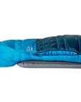 Rab Ascent Down Sleeping Bag (-18°C) - Regular - Left Zip (Tempest Blue/Maya Blue)
