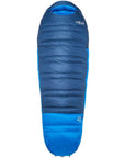 Rab Ascent Down Sleeping Bag (-24°C) - Regular - Left Zip (Tempest Blue/Maya Blue)