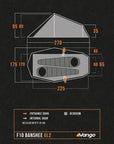 Force Ten (F10) Banshee UL2 - 2 Man Tent (Burnt Orange) diagram
