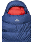 Mountain Equipment Classic Eco 500 Regular Down Sleeping Bag - Left Zip (Dusk) top