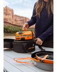 Jetboil Genesis Basecamp Cooking System (Orange) unpack