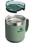 Stanley Everyday Camp 350ml Mug (Hammertone Green) lid
