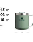 Stanley Everyday Camp 350ml Mug (Hammertone Green) hot