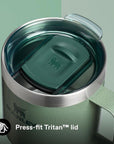 Stanley Everyday Camp 350ml Mug (Hammertone Green) press