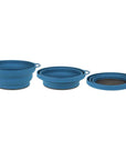 Lifeventures Ellipse Collapsible Bowls (Navy) Collaping