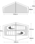 Wild Country Norte Compact 2 Tent + Norte Compact 2 Footprint + Free Wild Country Aluminium Alloy V-Angle Peg (10 Pack)