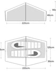 Terra Nova Laser Lite 2 Tent + Terra Nova Laser Lite 2 Tent Footprint + Free Wild Country Aluminium Alloy V-Angle Peg (10 Pack) Size