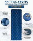Highlander Nap-Pak Arctic R11 Inflatable Sleeping Mat (Olive Green)