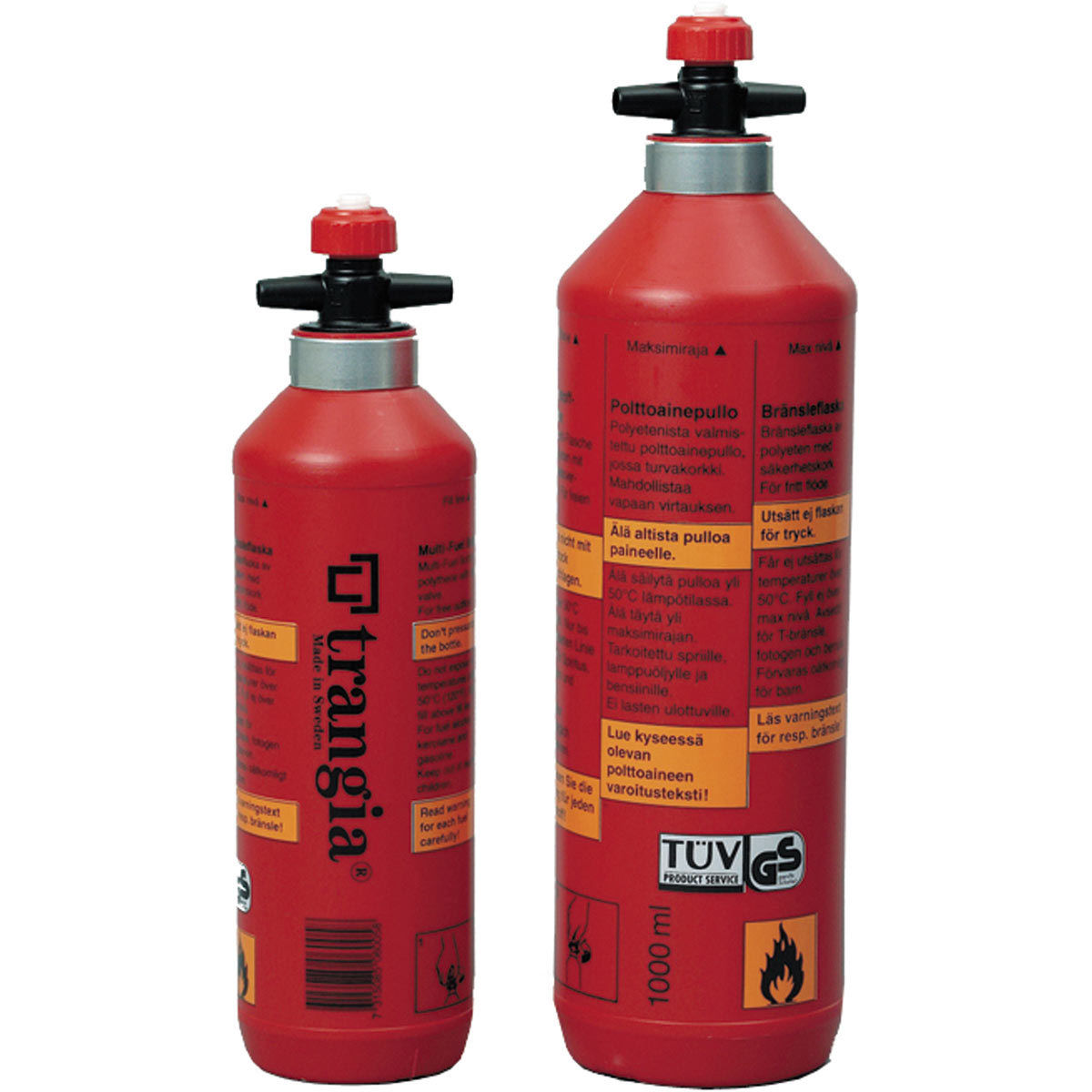 Trangia Fuel Bottles-0.3, 0.5 and 1L with Safety Valve - 0.3L